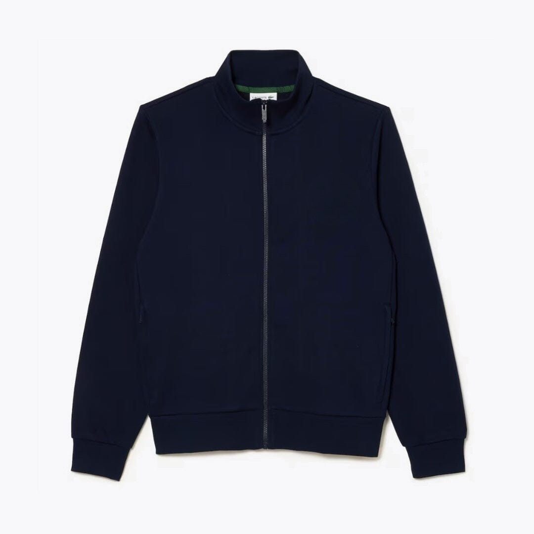 Fleece Sweatshirt with High Collar and Zip